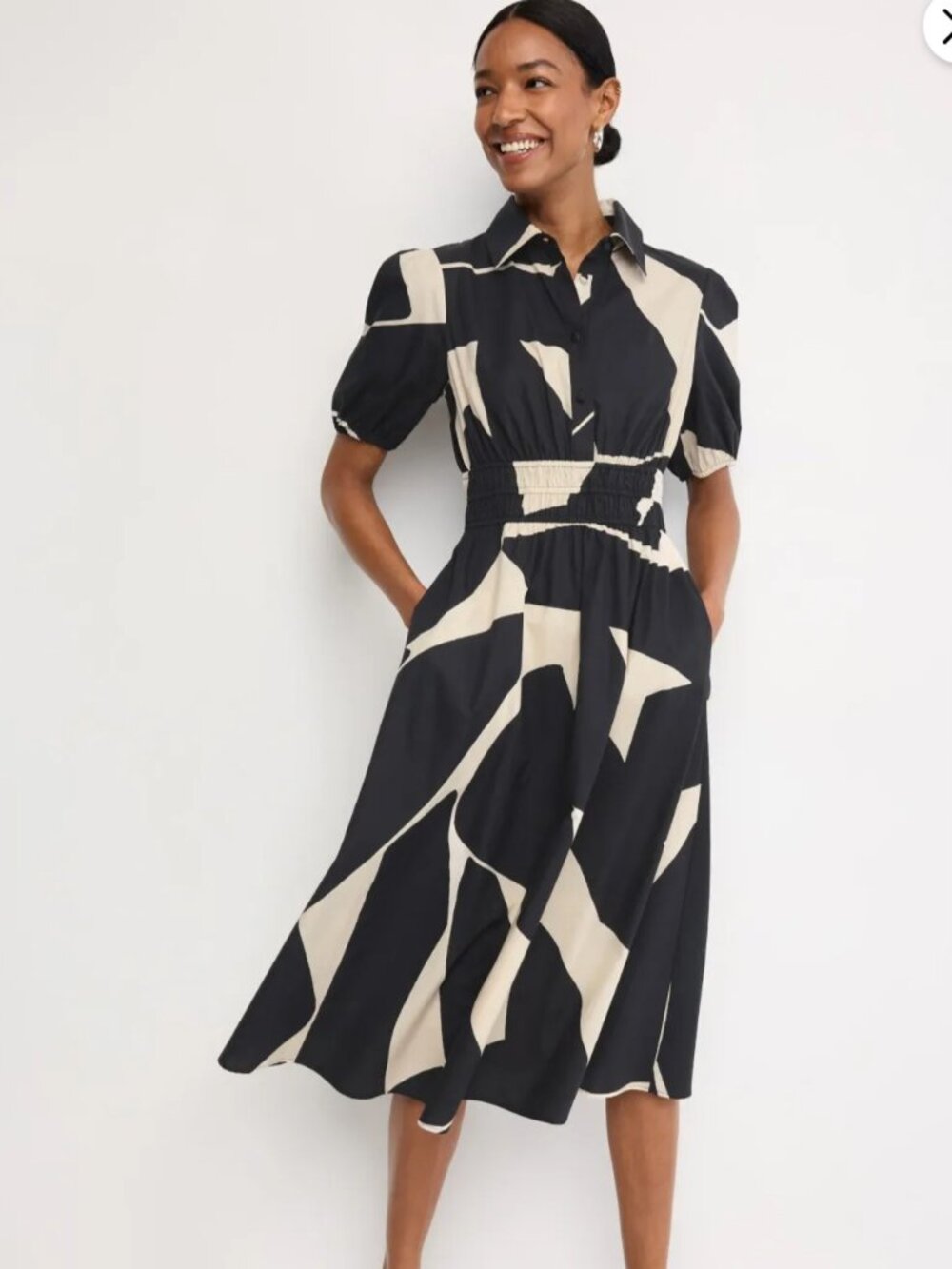 Hutch Alora Midi Dress 100% Cotton Size Small